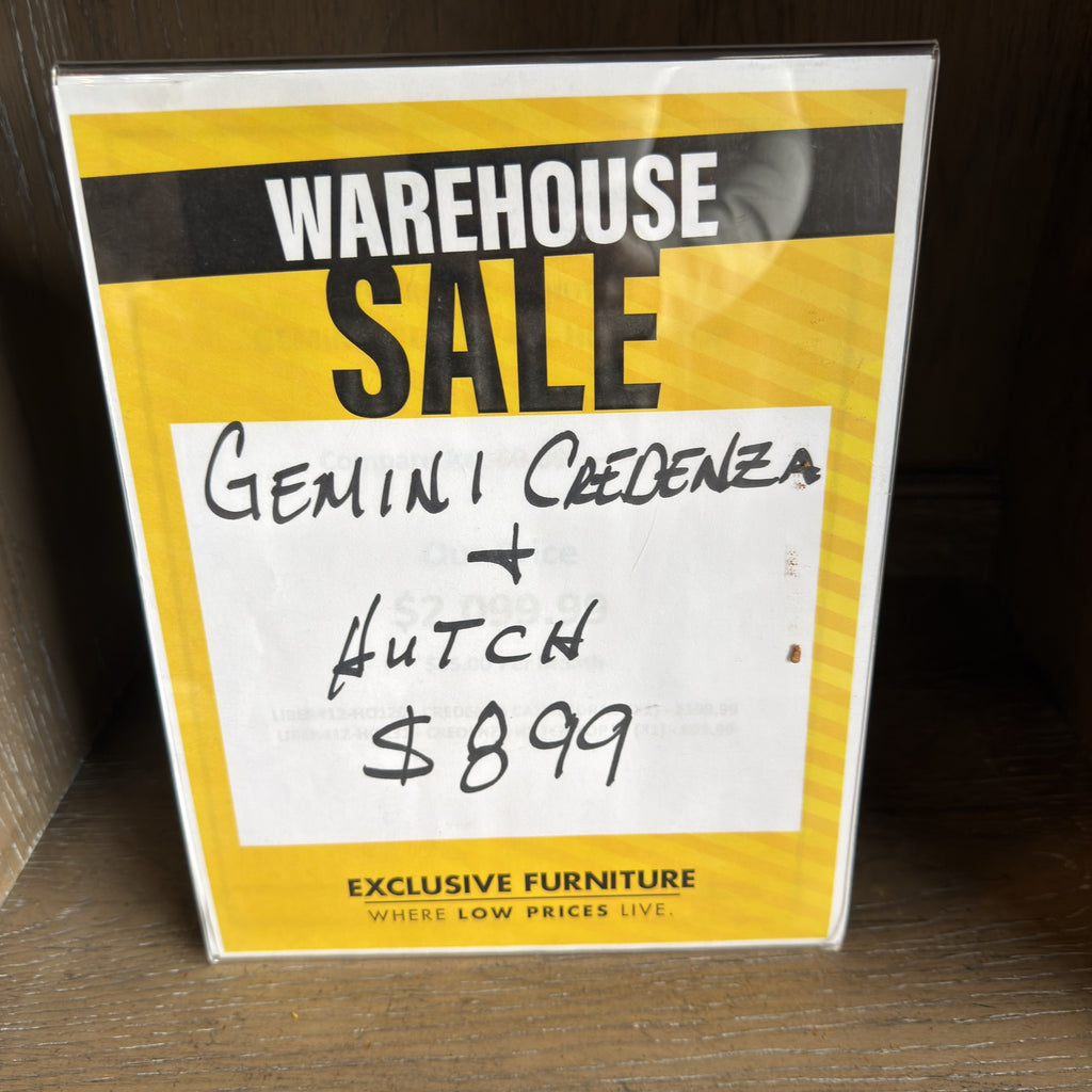 Gemini Credenza & Hutch