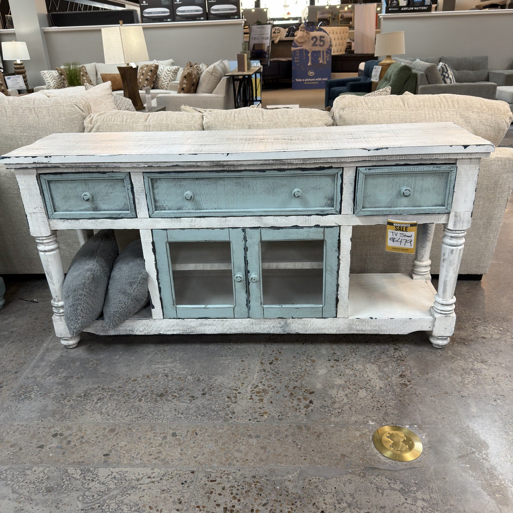 Harbor Blue TV Stand