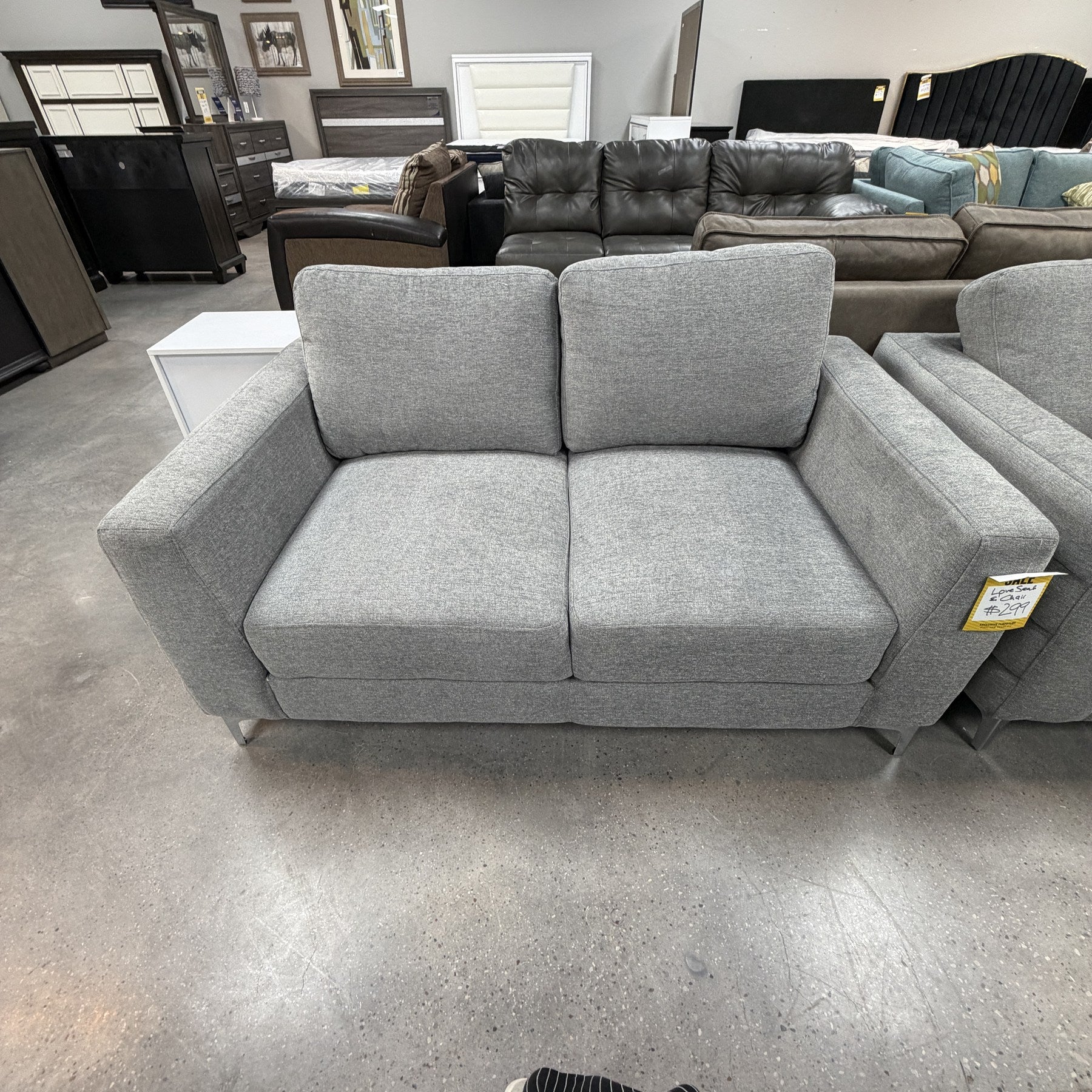 Ion Sleek Loveseat & Chair