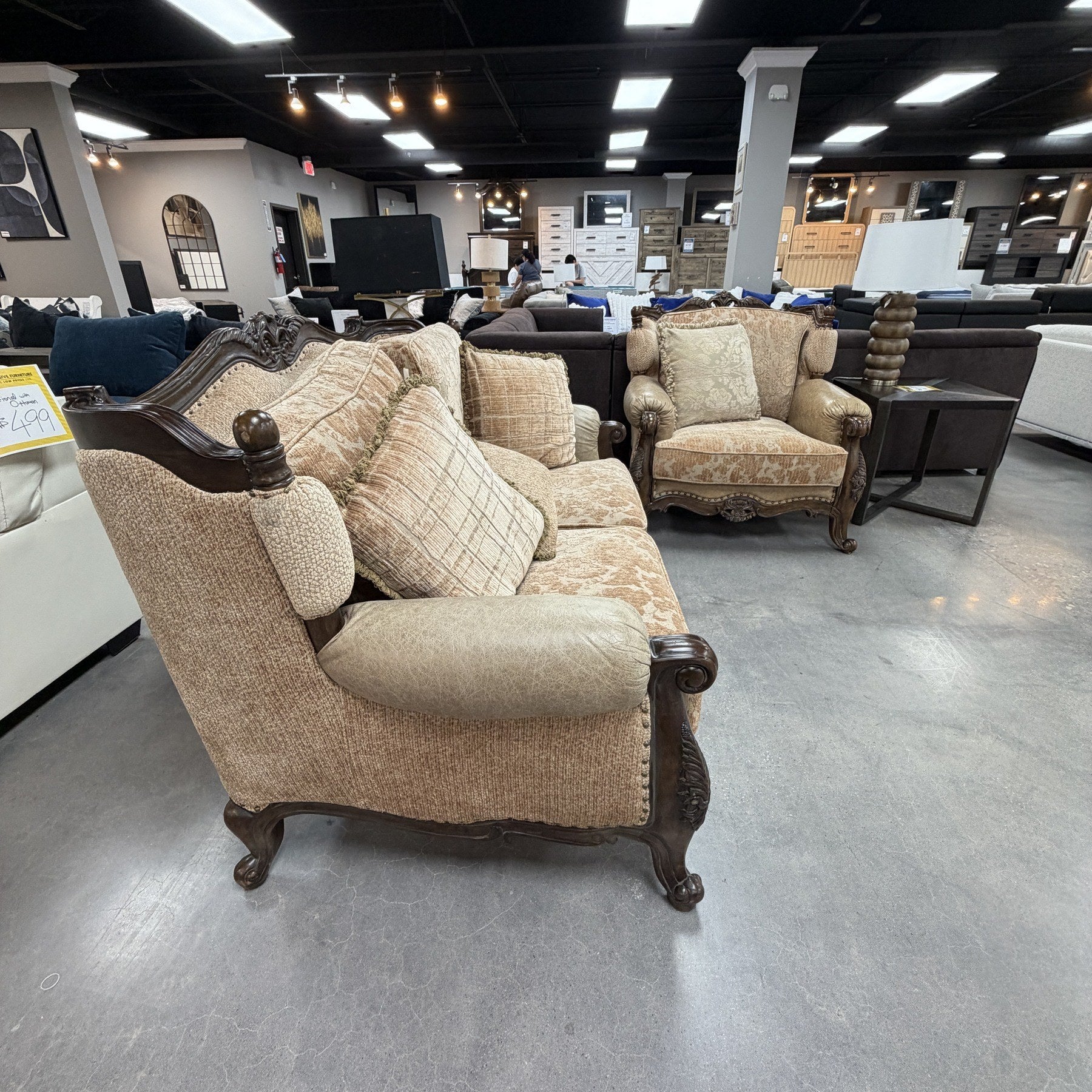Kensington Baroque Loveseat & Chair