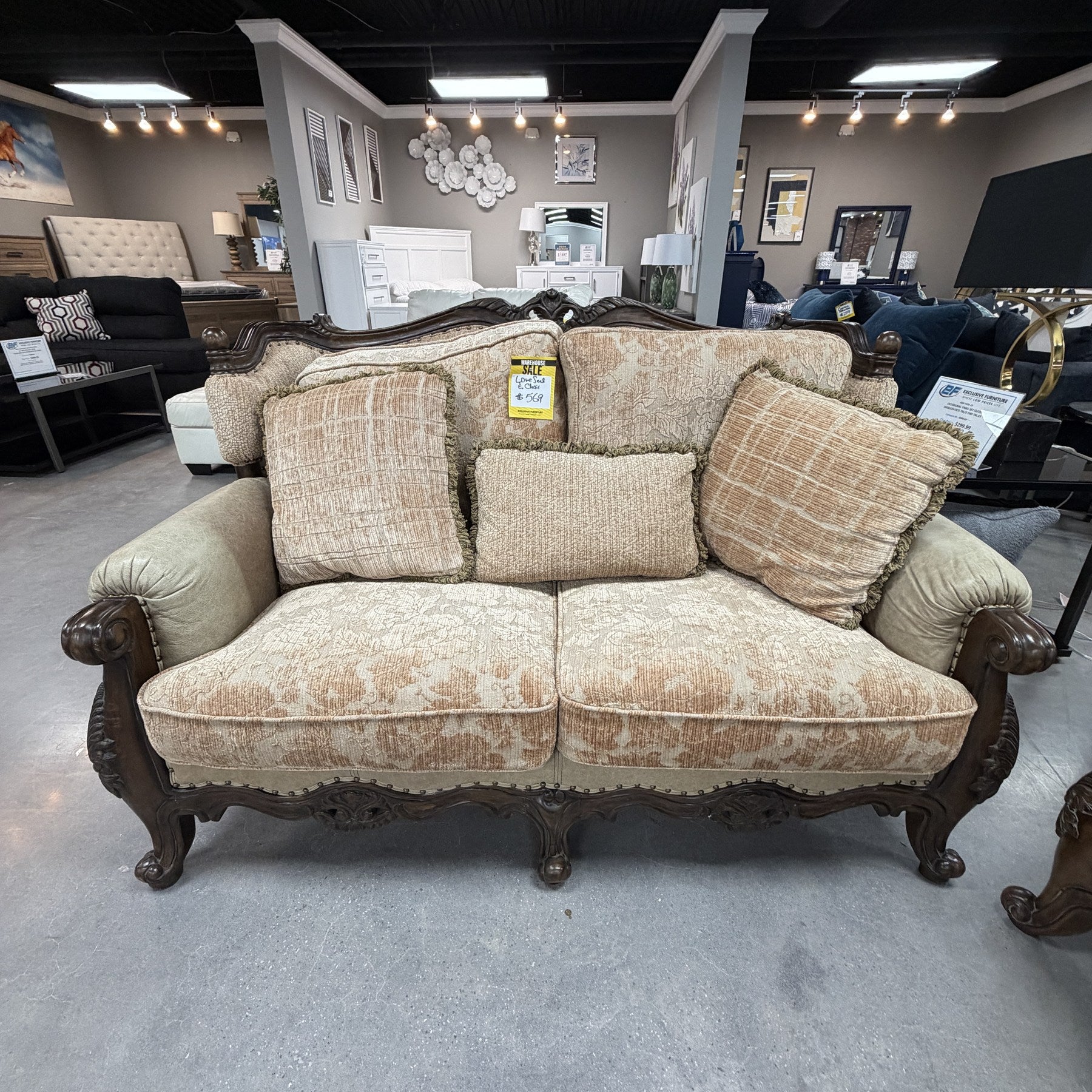 Kensington Baroque Loveseat & Chair