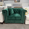 Lucky Green Accent Chair