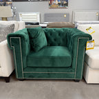 Lucky Green Accent Chair