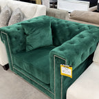 Lucky Green Accent Chair