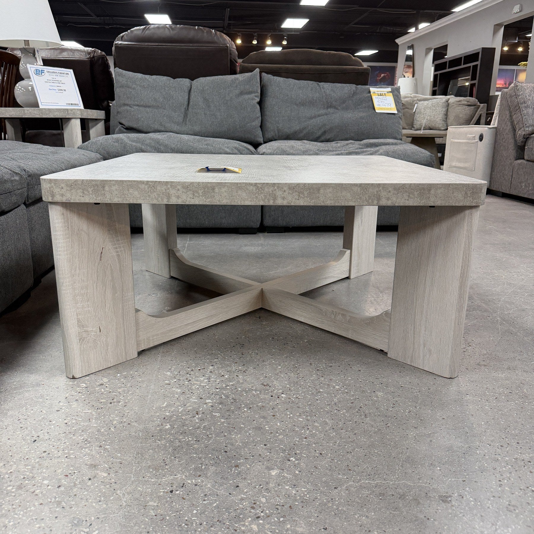 Malibu Oak Coffee Table & 2 End Tables