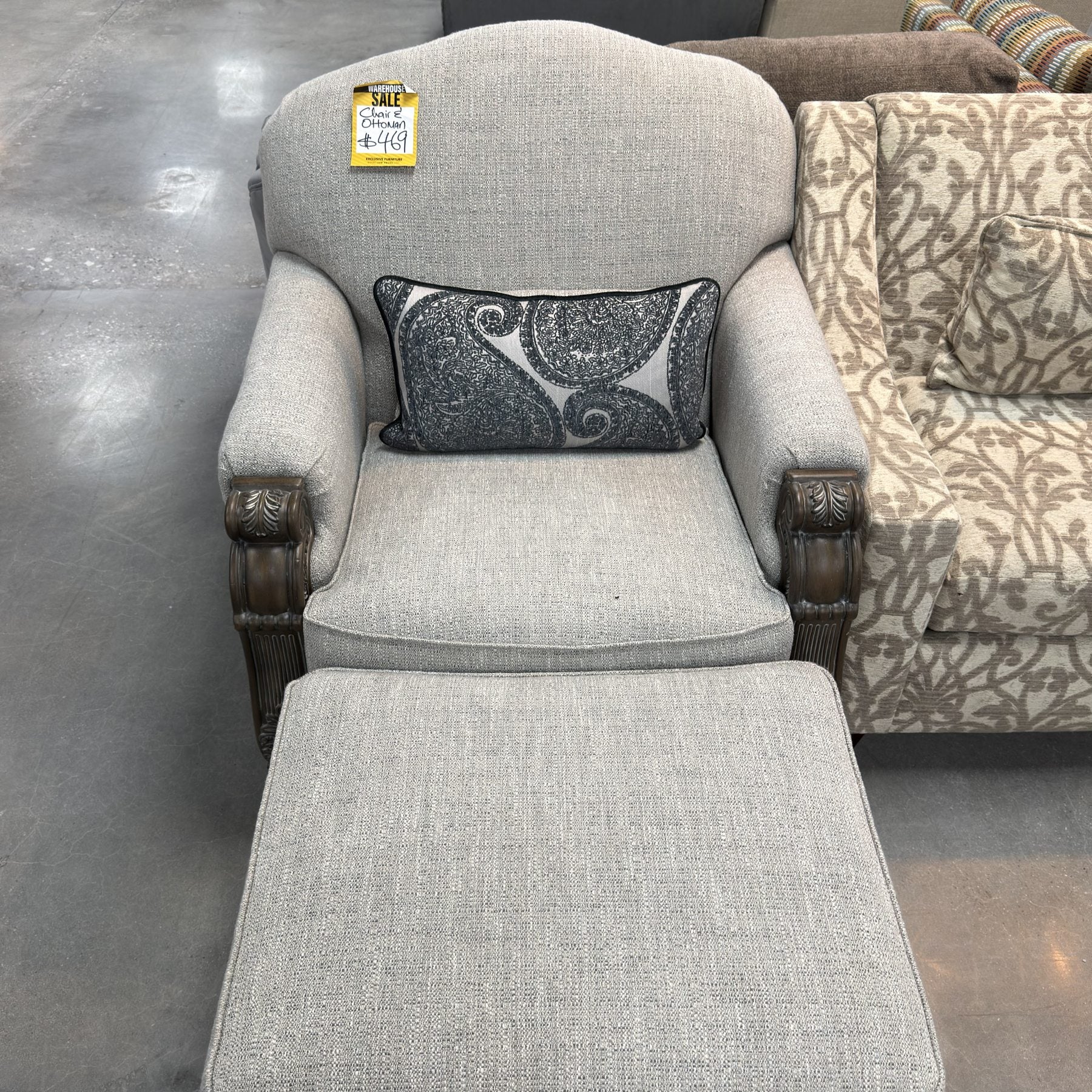 Mercer Duo Chair & Ottoman
