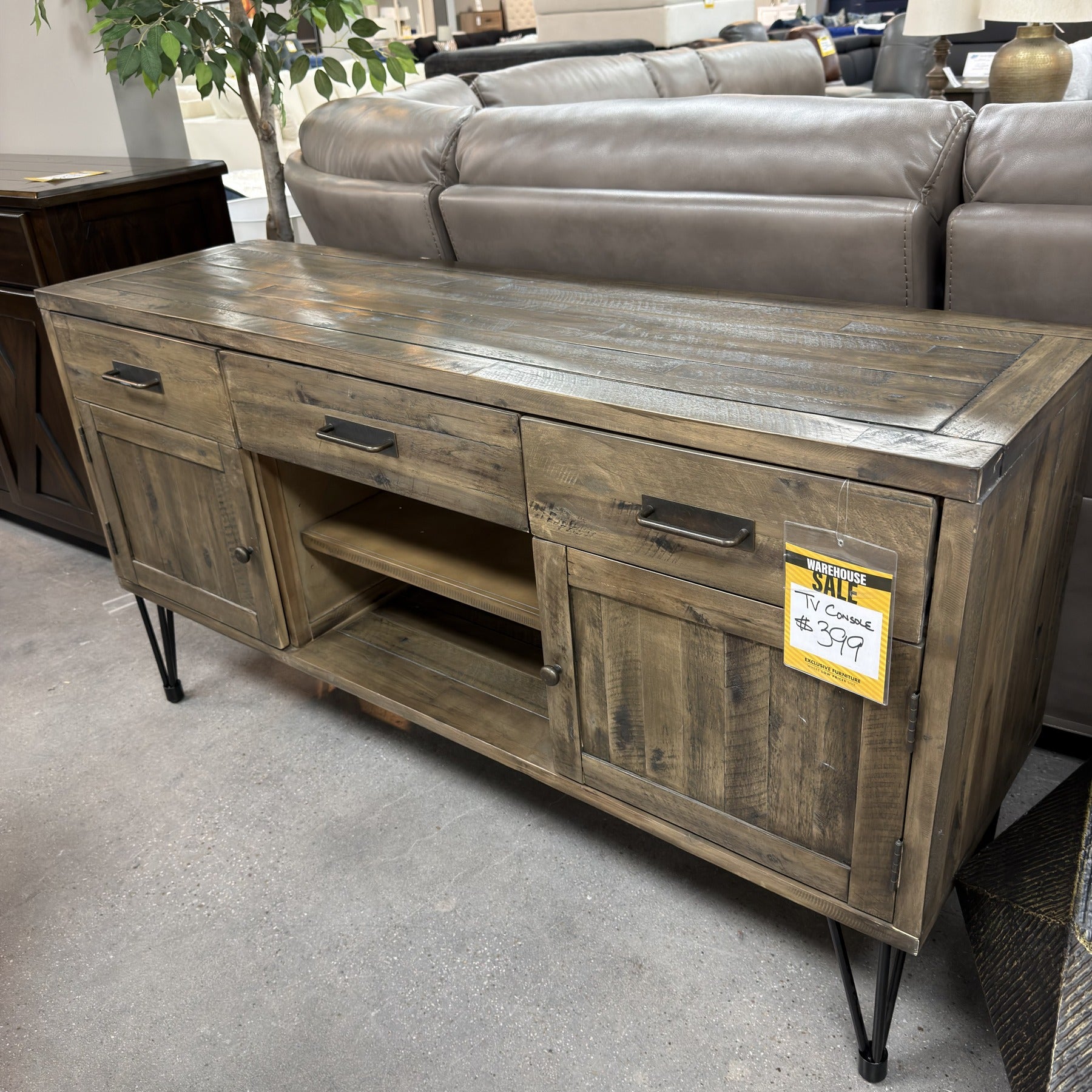Midtown Brown TV Console