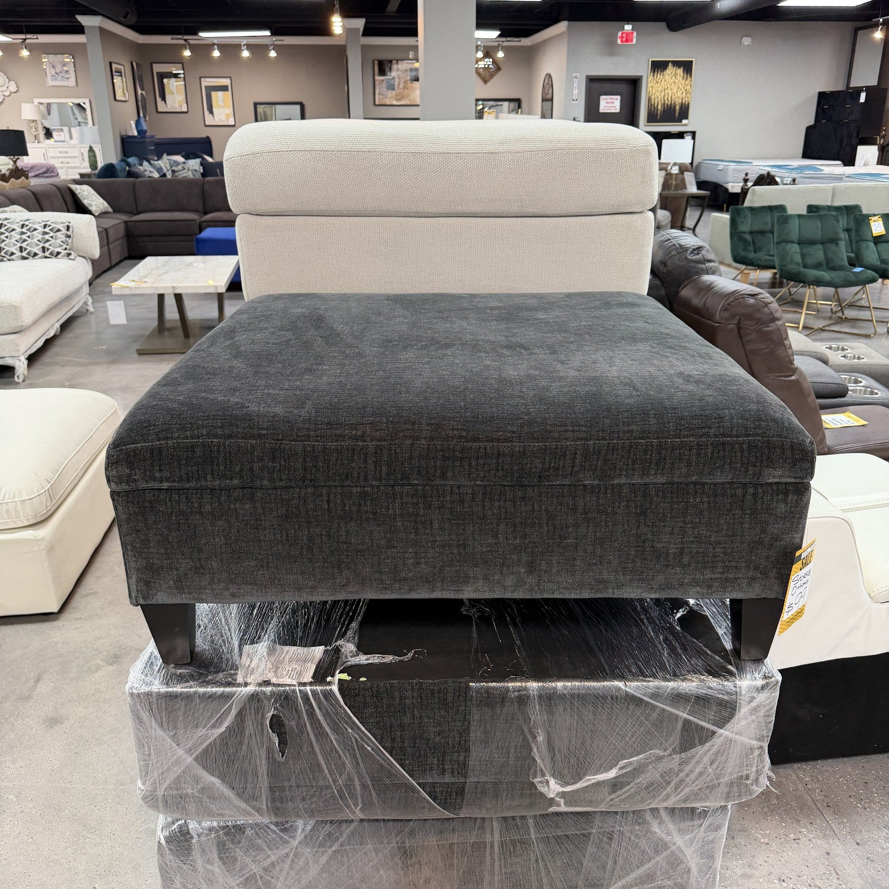 Onyx Shimmer Storage Ottomon