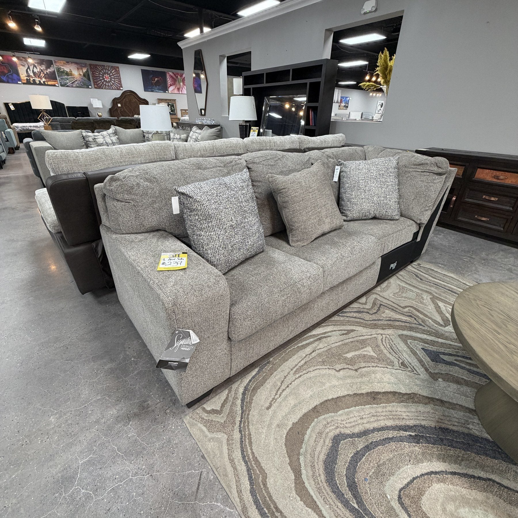 Pebble Creek One Arm Sofa