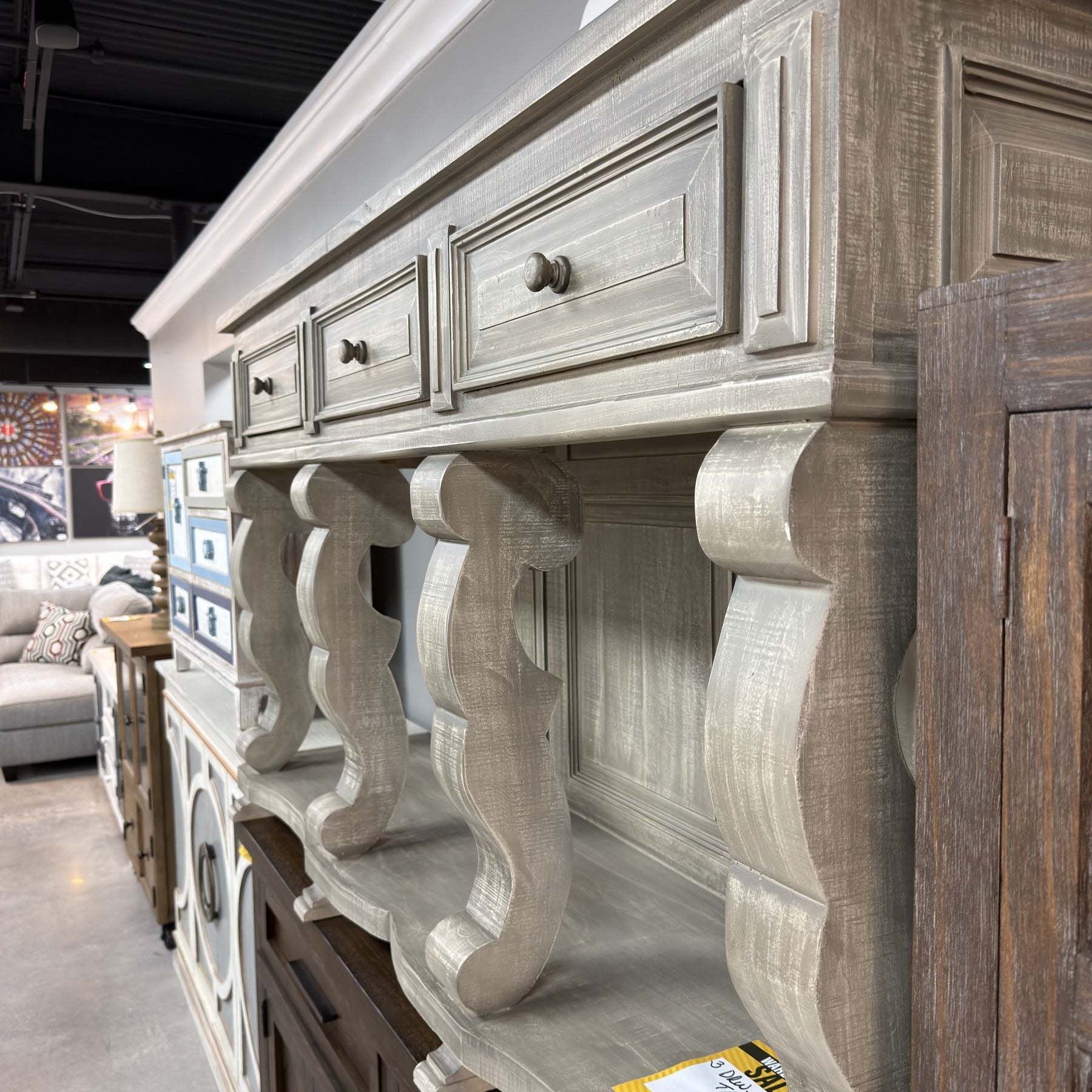 Piper Gray Console Table