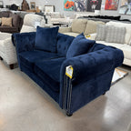 Sapphire Shimmer Chesterfield Sofa