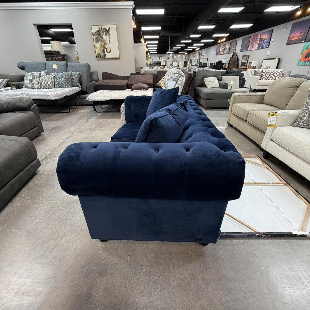 Sapphire Shimmer Chesterfield Sofa