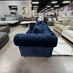 Sapphire Shimmer Chesterfield Sofa
