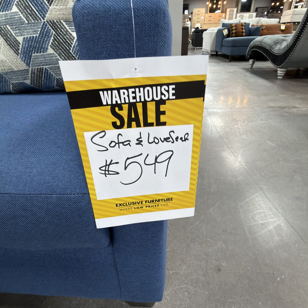 Seaside Denim Living Sofa & Loveseat
