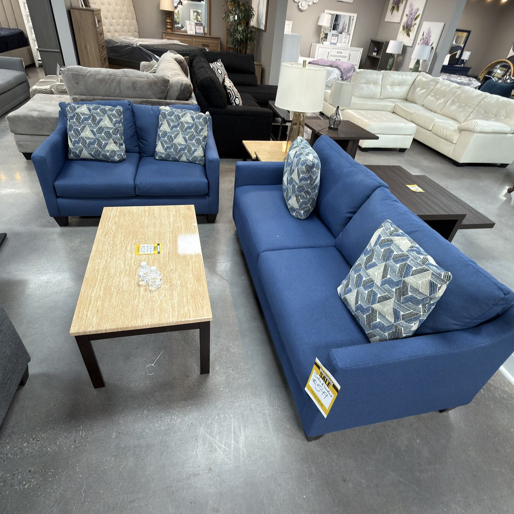 Seaside Denim Living Sofa & Loveseat