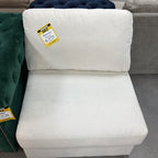 Sleek White Armless Chair