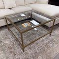 Urban Square Glass Coffee Table & 2 End Tables