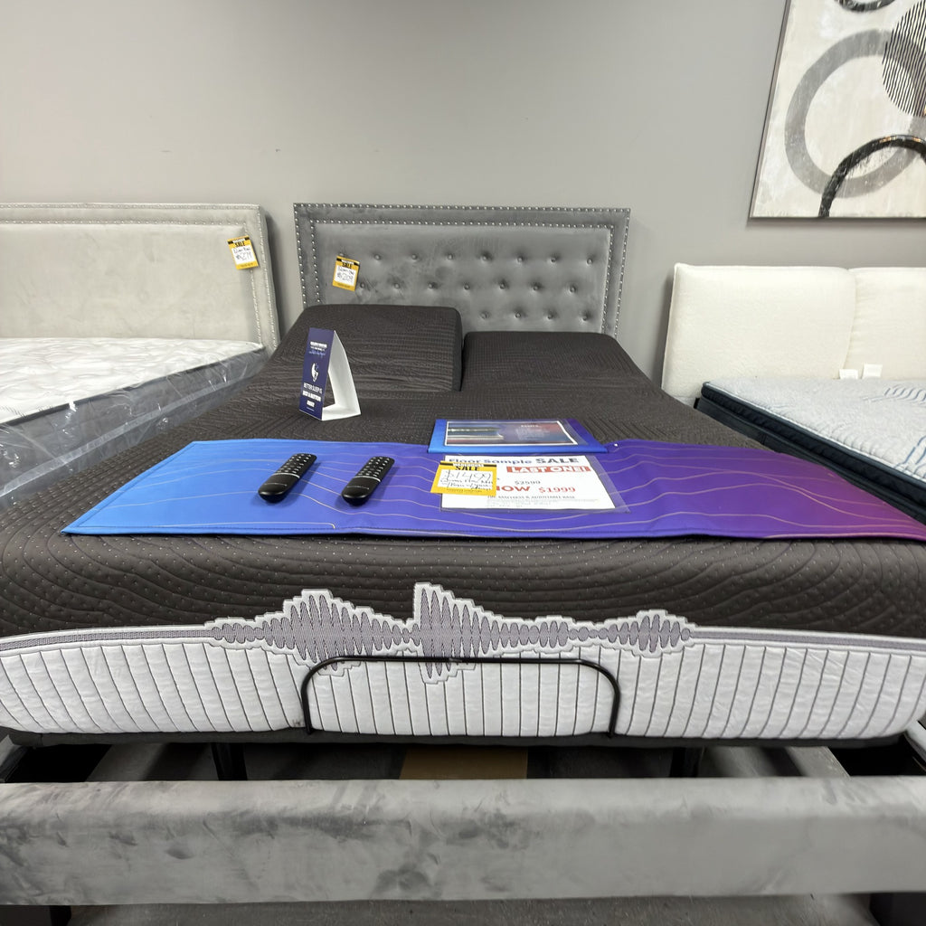 Queen Flex Mattress with Base & Speaker