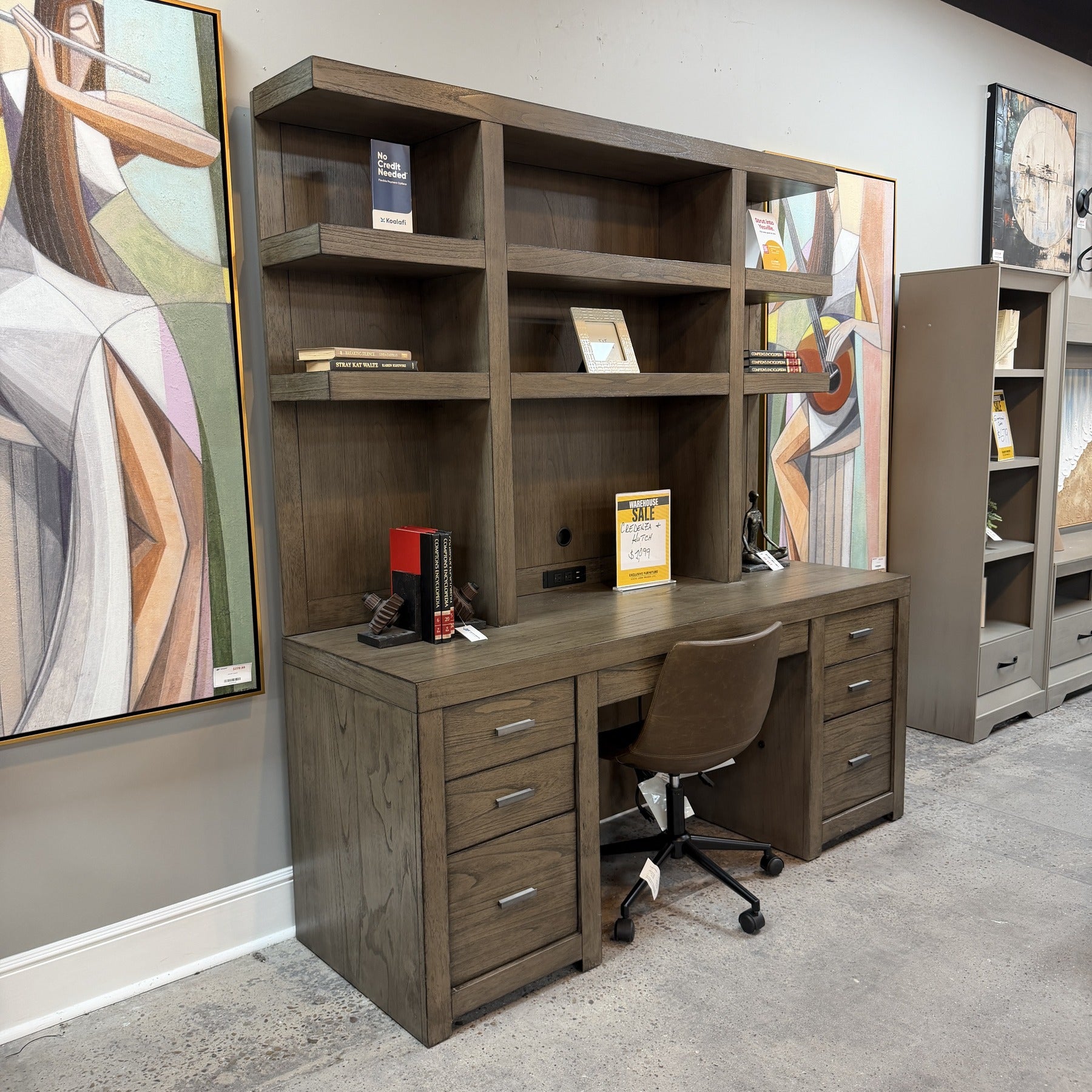 Breckenridge Office Credenea + Hutch
