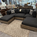 Midnight Cove Outdoor Sofa & Ottoman Set