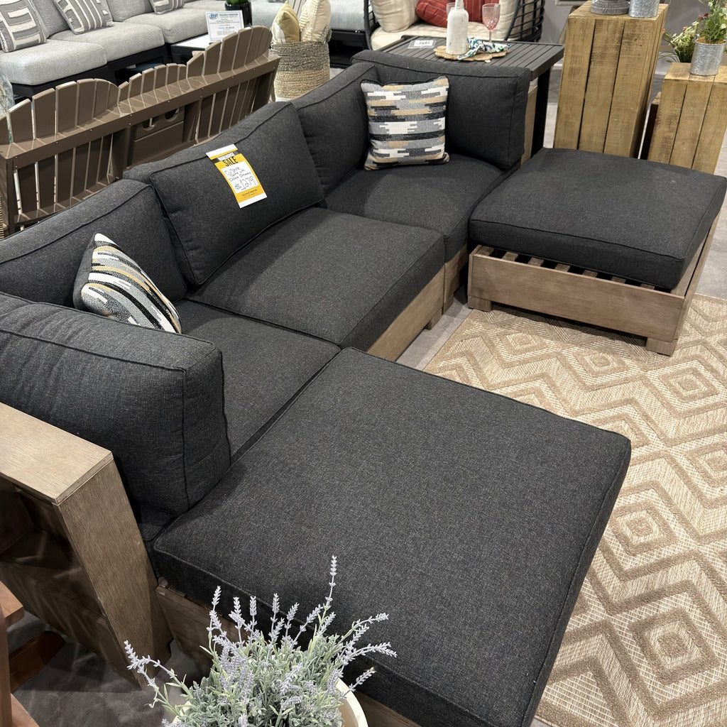 Midnight Cove Outdoor Sofa & Ottoman Set