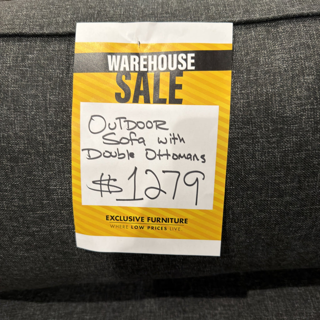Midnight Cove Outdoor Sofa & Ottoman Set