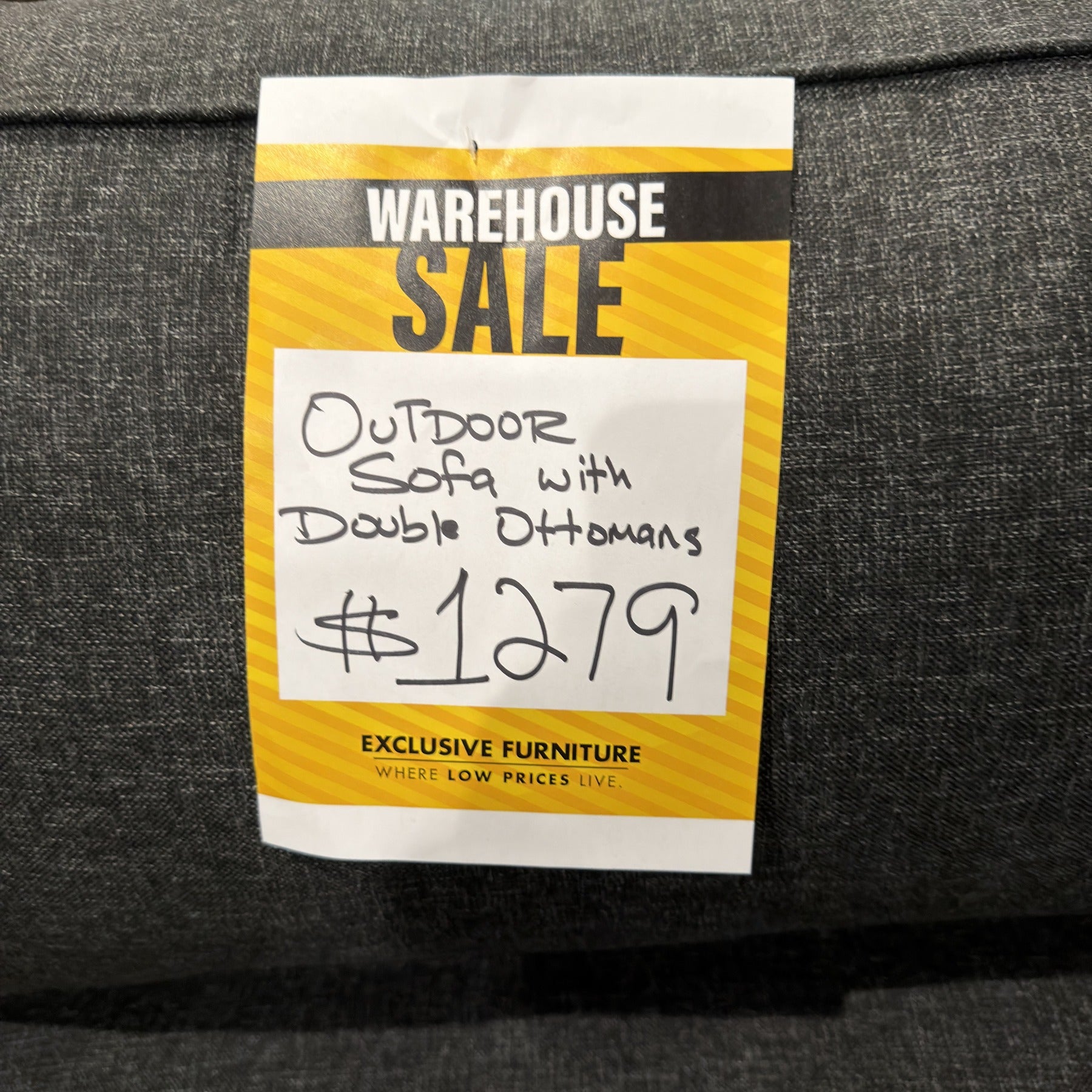 Midnight Cove Outdoor Sofa & Ottoman Set
