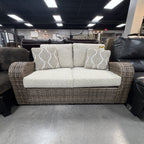 Mosaic Leaf Outdoor Loveseat
