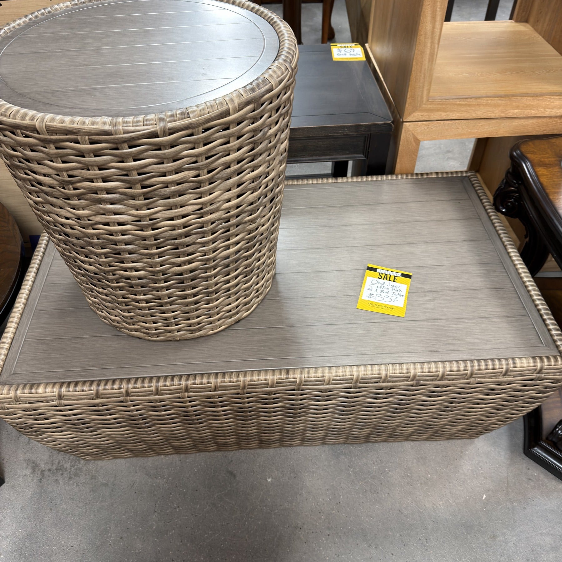 Storm Outdoor Coffee Table & 1 End Table